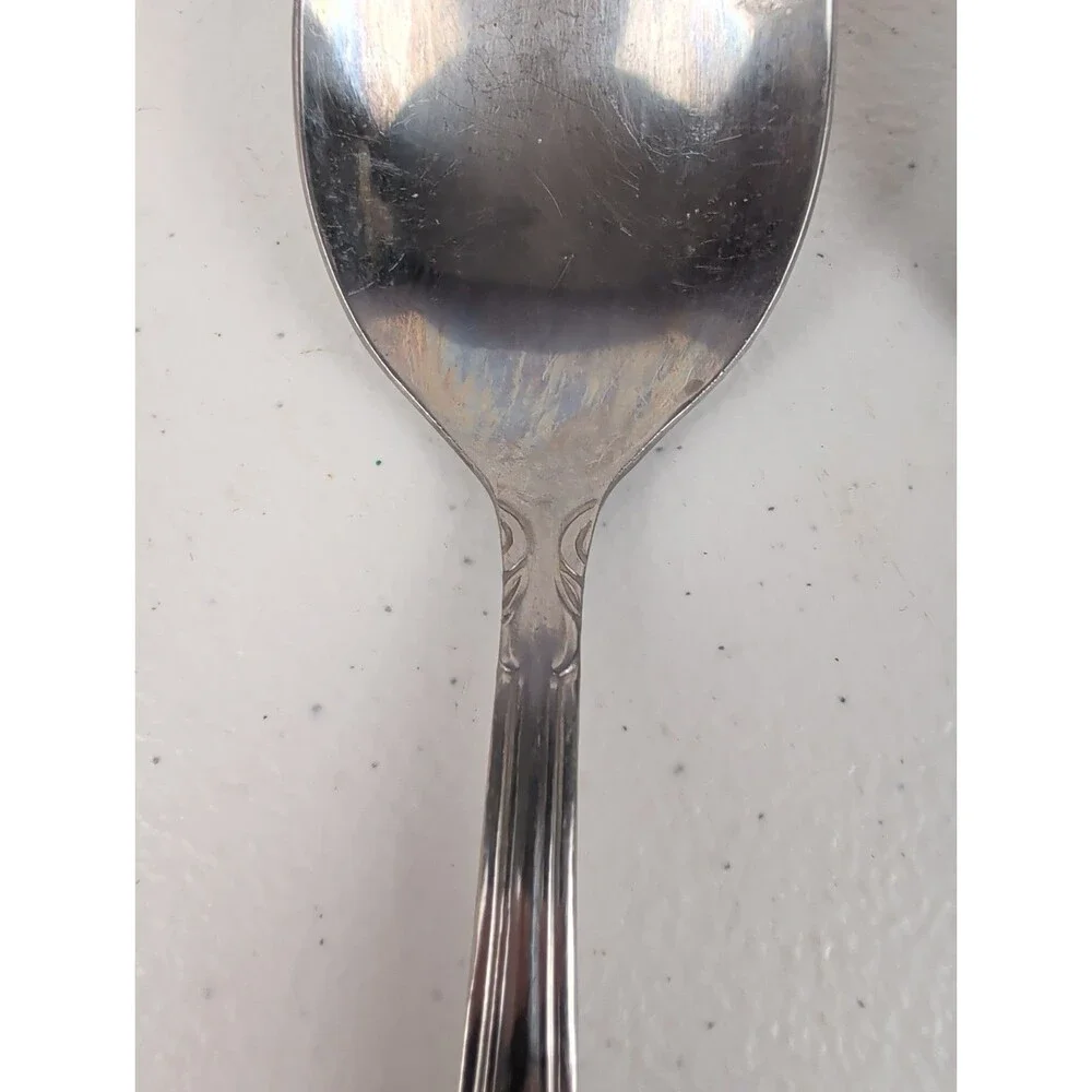 (3) Serving Spoons PINNA 18/0 Scroll Beaded Old World Design Replacement
